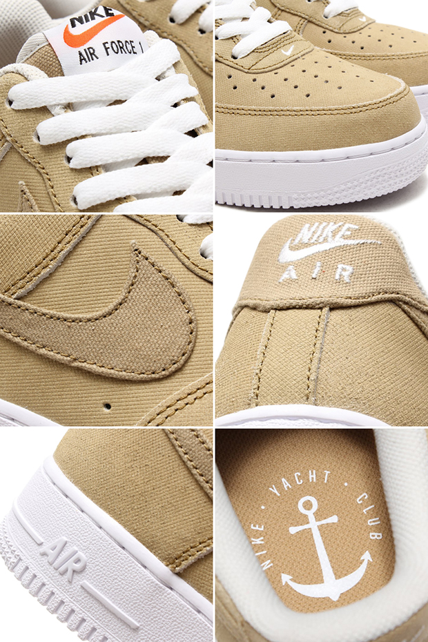 Nike Air Force 1 Canvas Yacht Club Khaki 2