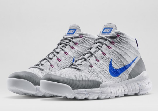 Nike Flyknit Trainer Chukka FSB – Wolf Grey – Fuchsia Flash – Lyon Blue
