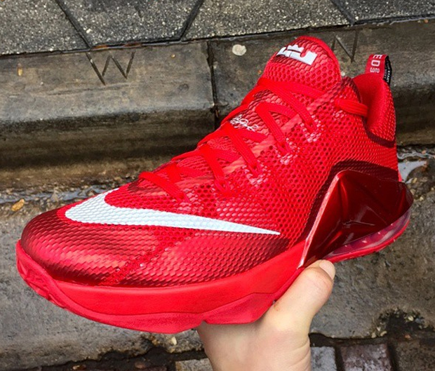 Nike Lebron 12 Low Red 2
