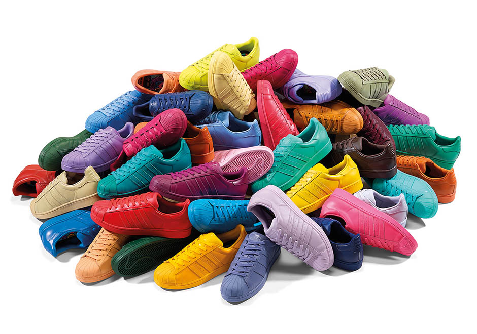 50 Colors of the Pharrell x adidas "Supercolor" Pack Release Tomorrow