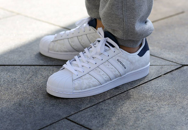 Adidas Superstar Pixel Camo White Navy 4