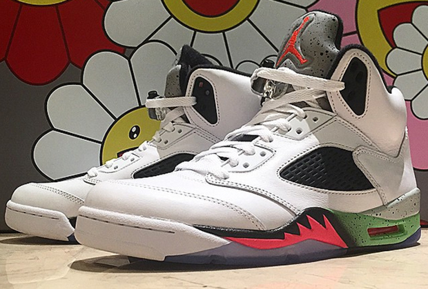 Air Jordan 5 White Infrared 23 Light Poison Green Black 1
