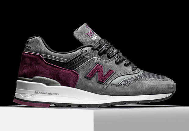 New Balance 997 Connoisseur Guitar Grey Burgundy 1