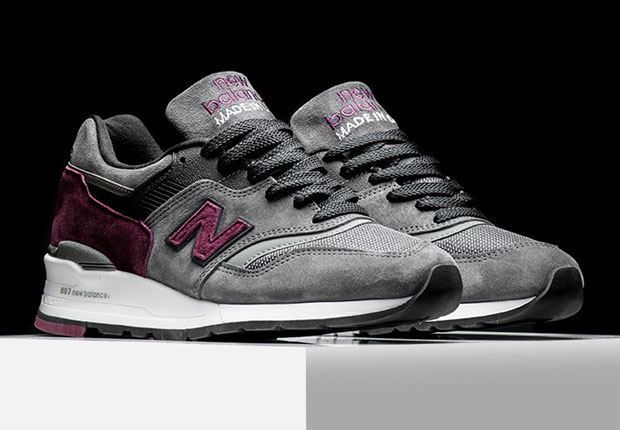New Balance 997 Connoisseur Guitar Grey Burgundy 2