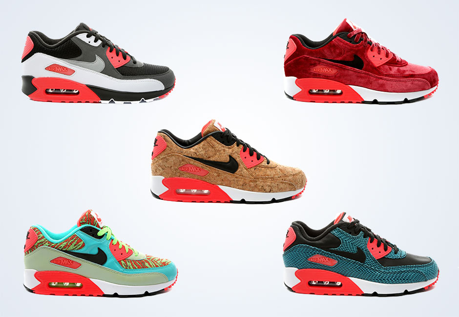 The Original Nike Air Max 90 "Infrared" Re-interpreted in Five Ways