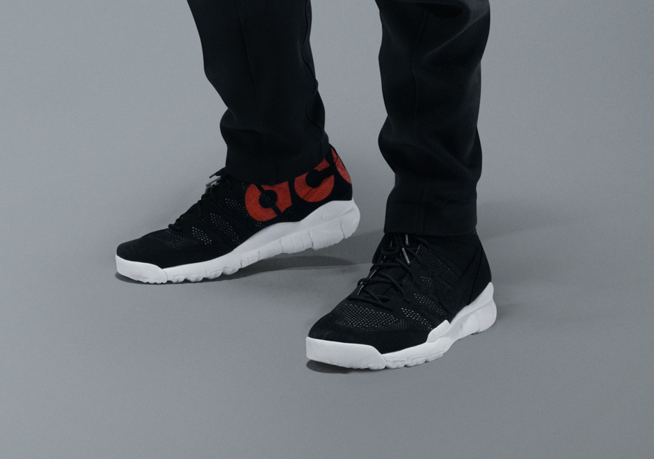 Nike Lab Acg Flyknit Chukka Black Orange 2