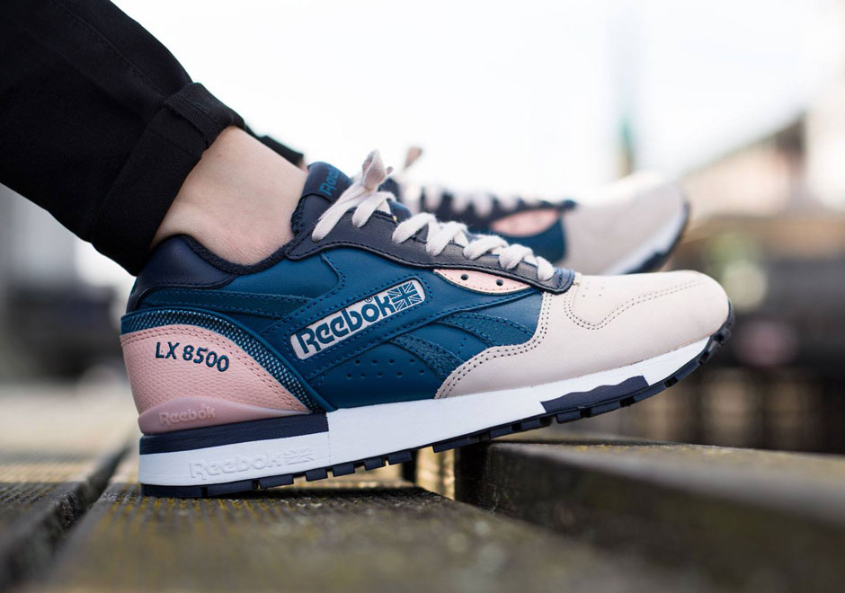 Reebok Lx 8500 Moon White Navy Coral Glow 1