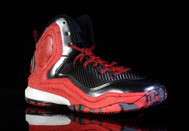 Adidas D Rose 5 Playoffs Black Red 2