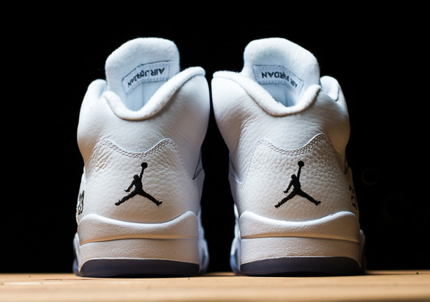 Air Jordan 5 White Metallic Silver Release Reminder 05