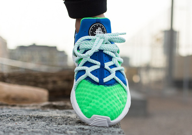 Nike Air Huarache Nm Scream Green On Feet Look 003