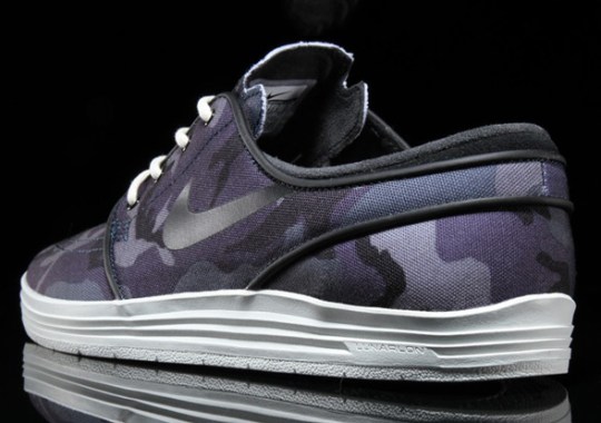 Blue Camo Hits The Nike Lunar Janoski