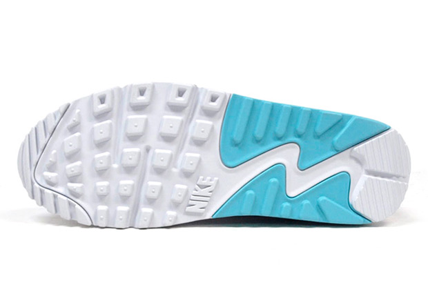 Nike Wmns Air Max 90 White Grey Emerald Green 05