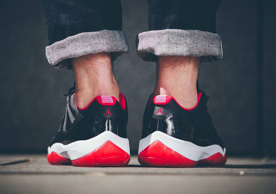 Air Jordan 11 Bred Low Detailed Photos 7