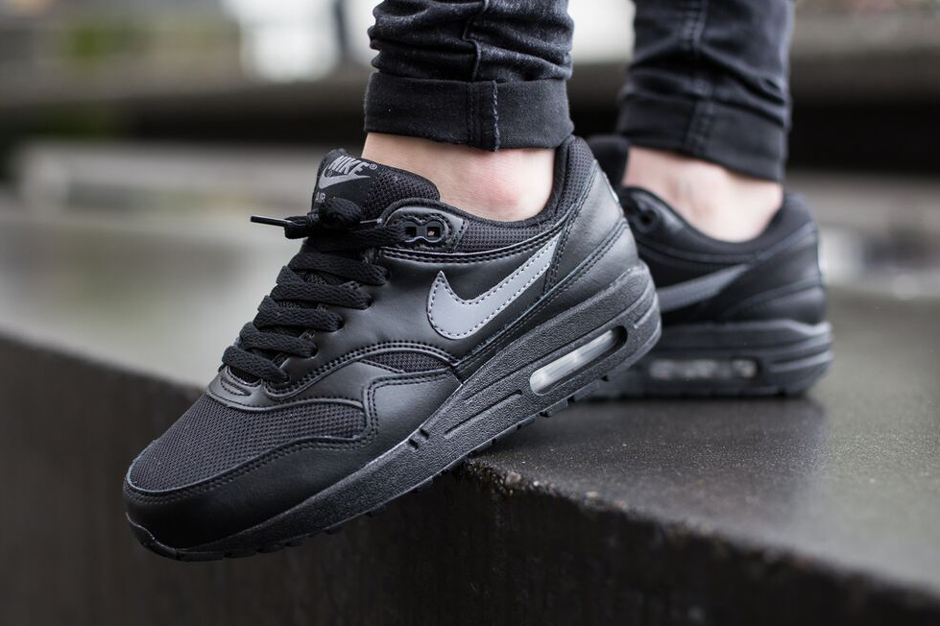 Nike Air Max 1 GS - Black - Cool Grey