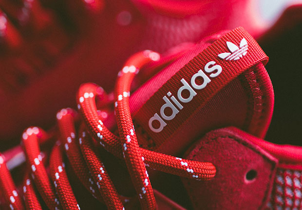 Adidas Tubular Weave Red Available 7
