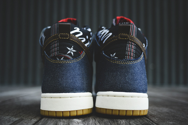 Nike Dunk High Cmft Blue Denim Murka 03