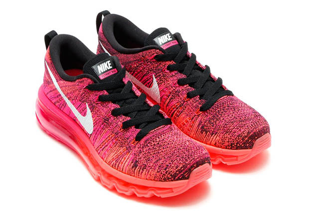 Nike Flyknit Air Max Wmns Pink Foil Hot Lava