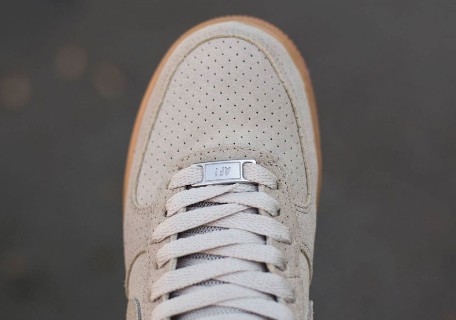 Perforated Suede And Gum Soles Invade The Nike Air Force 1 High