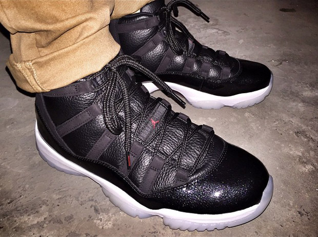 Premium Leather Detailing Air Jordan 11 72 10 Holidays 02