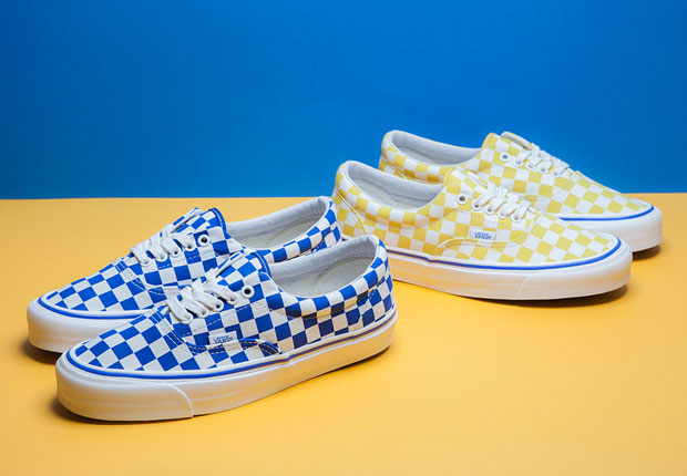 Vans Era Og Lx Checkerboard Blue Yellow 1