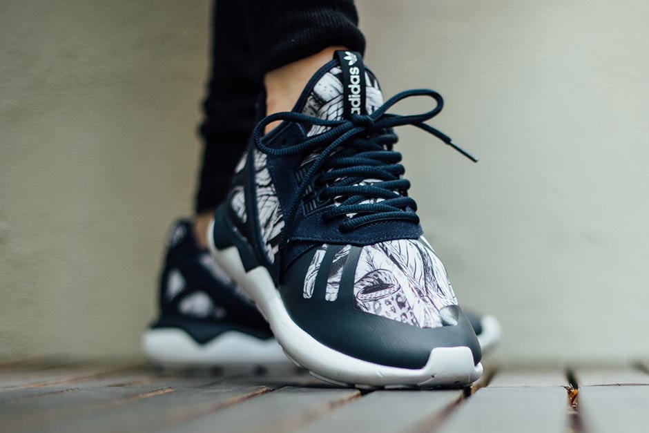 Adidas Tubular Leg Tattoo Print 03