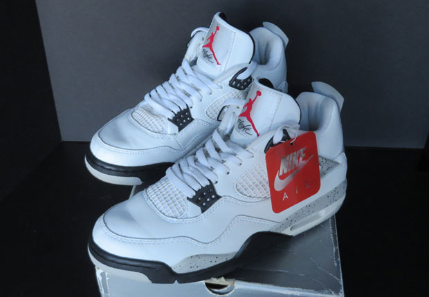 Air Jordan 4 "White/Cement" With Nike Air Releasing At 2016 All-Star Weekend