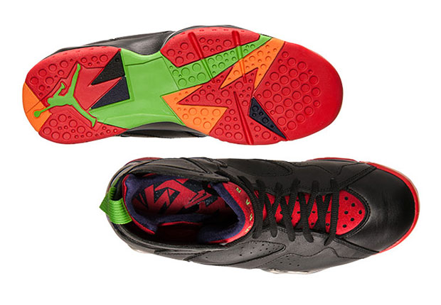 Peep The Dope Insoles On The Air Jordan 7 “Marvin The Martian”