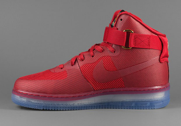 Nike Air Force 1 High Cmft Lux Red Gold 2