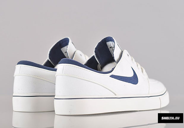 Nike Sb Zoom Stefan Janoski Summit White Midnight Navy 3