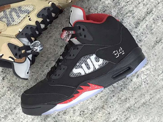 Supreme Air Jordan 5 Bred Another Look 001