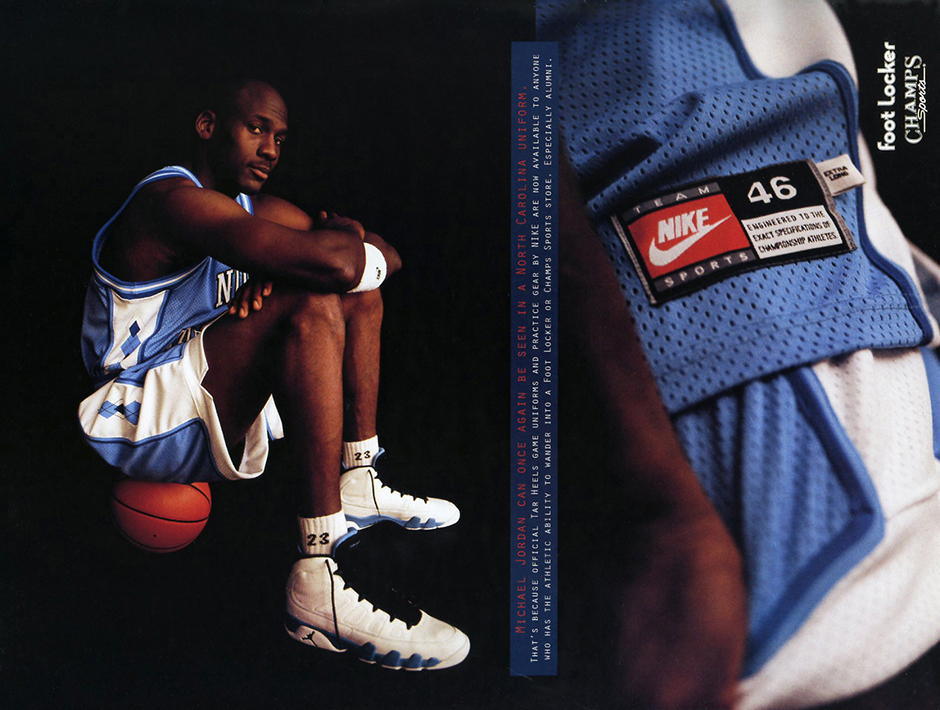 Michael Jordan Nike Ad North Carolina Air Jordan 9