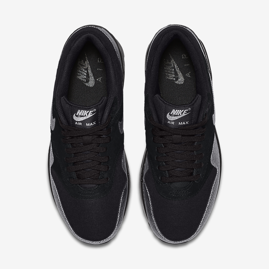 Nike Air Max 1 Premium Metallic Silver Black 4