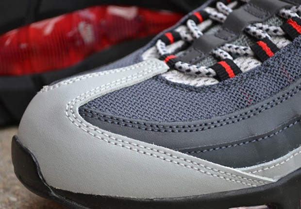 Nike Air Max 95 Anthracite Silver Red 4