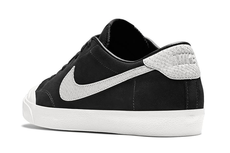 Nike Sb Zoom All Court Qs Black White Metallic Snake 03