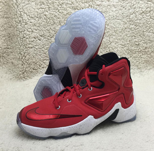 Lebron 13 Gs Red Black White