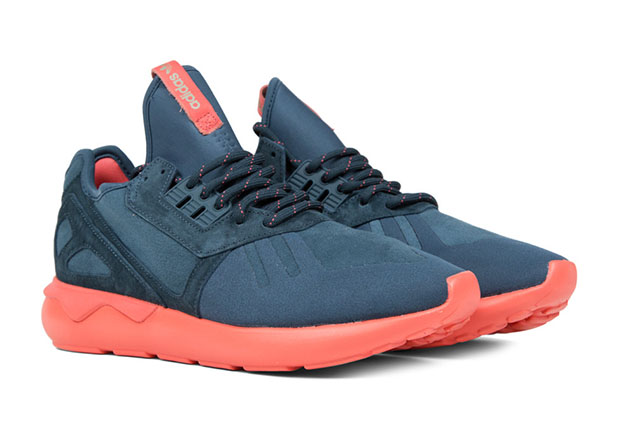 Adidas Tubular Runner Navy Salmon Sole 1