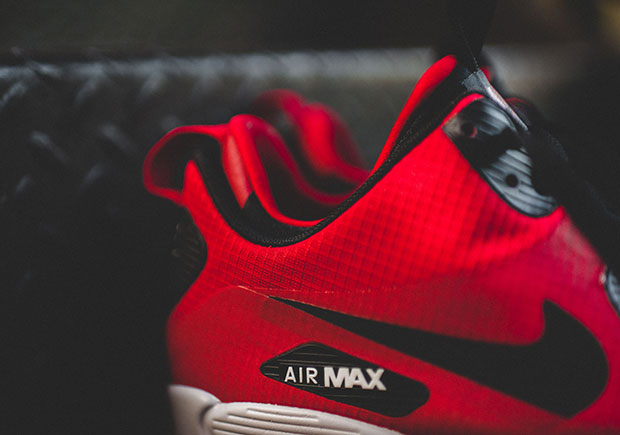 Nike Air Max 90 Winter Mid Red Black 4