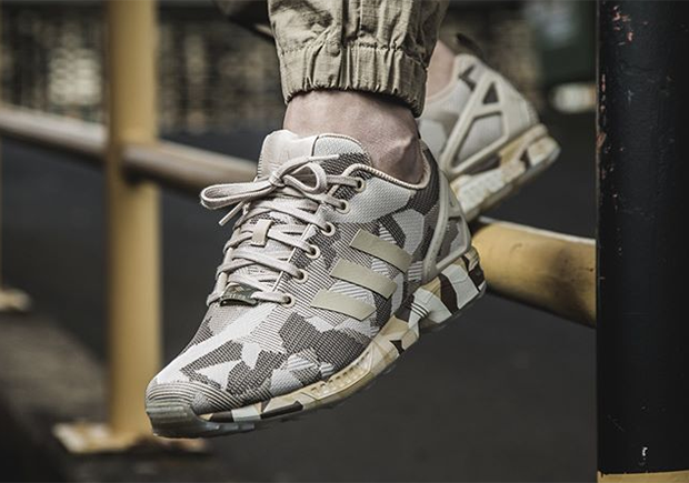 Adidas Zx Flux Camo Knit Beige