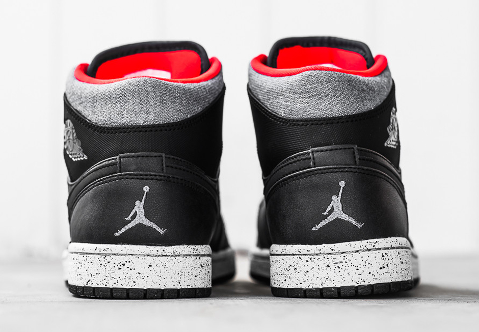 Air Jordan 1 Mid Winterized Black Infrared 03