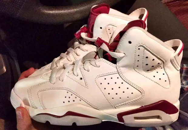 Air Jordan 6 Maroon Kids Sizes 1