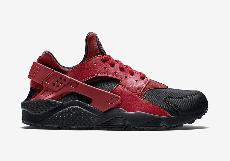 Nike Air Huarache Run Prm 704830 006 Black Gym Red 1