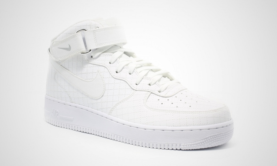 Nike Air Force 1 Nylon Black Square Pattern 05