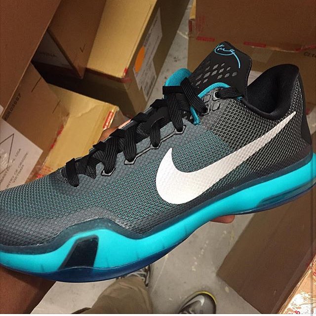 Nike Kobe 10 Black White Teal 1