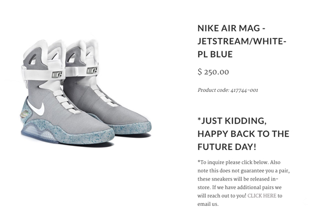 Nike Mag Just Kidding Heist