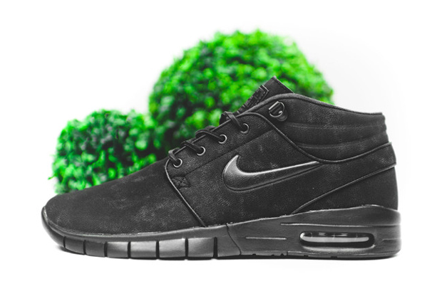Nike Sb Stefan Janoski Max Mid Triple Black 02