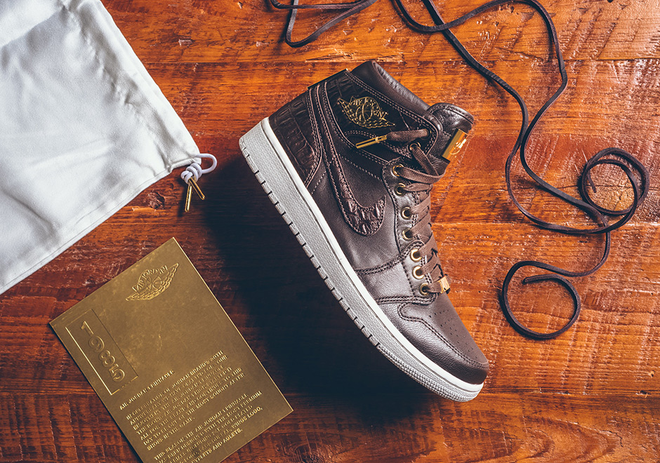 Pinnacle Jordan 1 Brown Croc 10