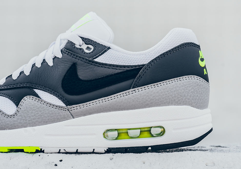 Nike Air Max 1 Essential White Black Dark Grey Volt 537383 128 6