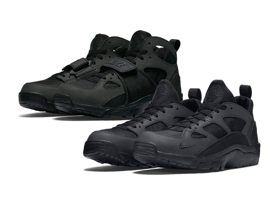 Two "Blackout" Options For Nike Trainer Huarache Fans