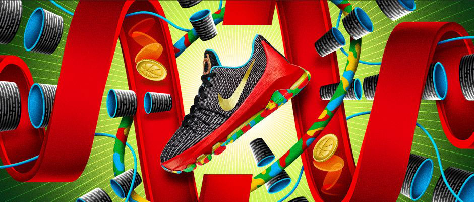 Nike Kd 8 Gs Money Ball 1
