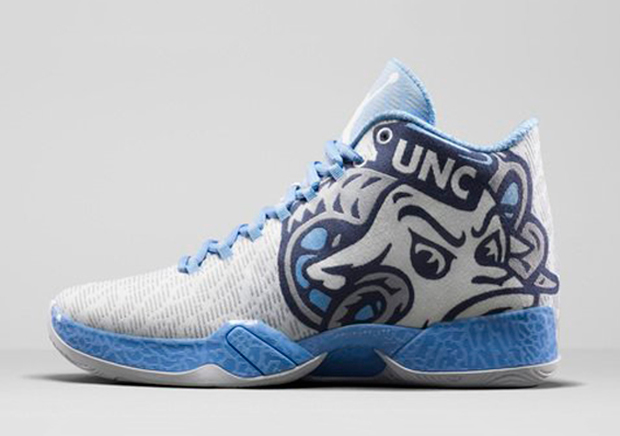 Air Jordan 29 Unc Debut Tarheel Logo Pe 02